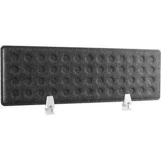 Ricoo Akustik Trennwand für Schreibtisch SAP0930-G 92 x 30 x 1,5 cm Grau