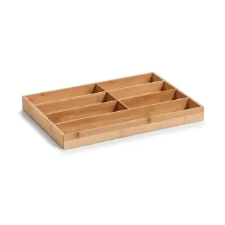 Zeller Bamboo Besteckkasten, Idealer Schubladeneinsatz für Besteck und Küchenutensilien, Maße: 44 x 30,6 x 4,3 cm