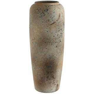 Home ESPRIT Vase, Keramik, Antik-Finish, Weiß, Braun, 20 x 20 x 50,5 cm