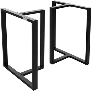 ML-Design Tischgestell 2er Set B60xH72 cm Metall Schwarz