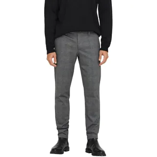 Only & Sons Herren Chino Hose ONSMARK Slim Check 9887 - Slim Fit - Stretch, Größe:32W / 32L, Farbe:Limestone 22019887