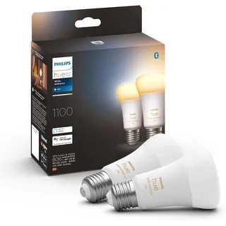 Philips Hue Smart LED A60 8,1W E27 Vollspektrumlicht 1000K 2 St.