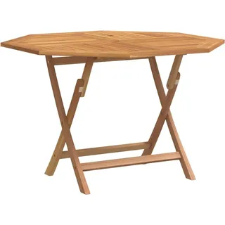 vidaXL Gartentisch Klappbar 120x120x75 cm Massivholz Teak - Braun
