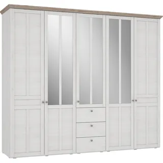 Forte Kleiderschrank Iloppa SZ 254 x 217 cm Dekor Weiß