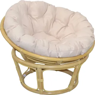Home Affaire »Papasansessel«, aus geflochtenem Rattan, in verschiedenen Größen (80-110 cm), beige (naturfarben) Rattansessel Korbsessel Stühle