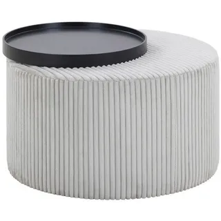 SalesFever Couchtisch Ø 70 cm Grau/Schwarz