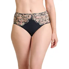 Sans Complexe Elise Fantaisy 61PAH62 Slip, Bedruckt, Tropical Schwarz, 46/48 Damen