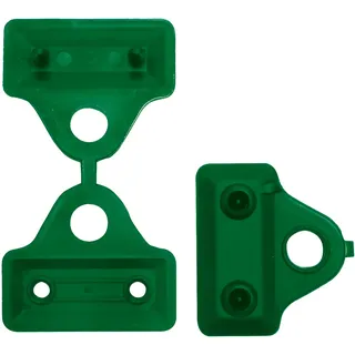 Tenax Clips 5 cm Grün, Schachtel mit 500 Clips, Clips zur Befestigung von gewebten Netzen als Sichtschutz und Schattenspender