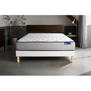 Matratzen- und Lattenrost-Set 80x200 cm - Actiflex Form - Weiß