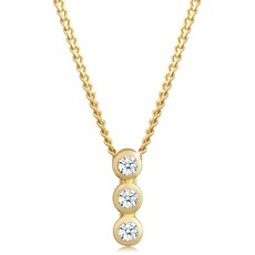 Bild Halskette Damen Kreis Geo Trio Diamant (0.06 ct.) 585 Gelbgold