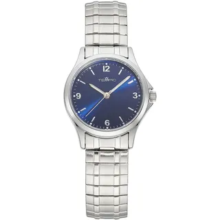 Tempic Quarzuhr Armbanduhr, Damenuhr, analog, Flexband, Zugband,