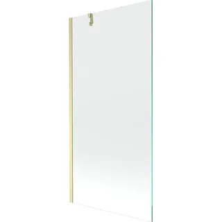 Mexen Next Badewannen-Faltwand 1-teilig 90 x 150 cm, transparent, gebürstetes Gold - 895-090-000-00-00-55 - Gold