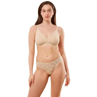 Triumph String, in semitransparentem Design Modell Amourette Beige, 42