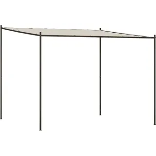 vidaXL Pavillon Weiß 3x3 m 180 g/m2 Stoff und Stahl - Weiß