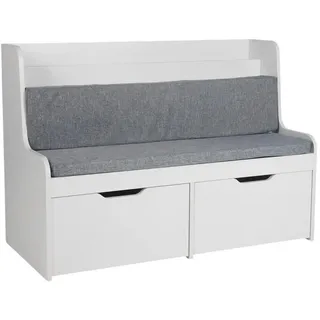 Relaxdays Kinderbank , Multicolor , Holzwerkstoff, Textil , 100x70x45 cm , Babymöbel & Kindermöbel, Kinderzimmer & Jugendzimmer, Kindersitzgruppe