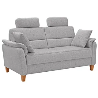 Home Affaire 2,5-Sitzer »Palmera, B: 179 cm« mit Federkern, silberfarben