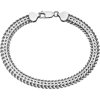 GIORGIO MARTELLO MILANO Armband Geflochtene Fantasiekette, massiv, Silber 925 Armbänder & Armreife Silber