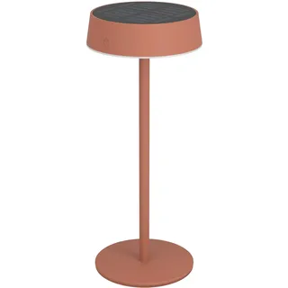 EGLO Solar Tischleuchte Metall 250 lm IP54 1er Set Rot/Orange