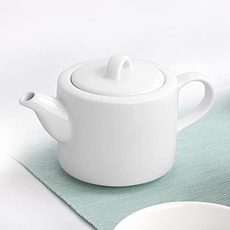 Holst Porzellan AU 640 Mondial Porzellan Portionskanne 0,55 l als Teekanne oder Kaffeekanne Weiss
