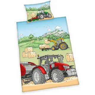 Herding Traktor Mehrfarbig Grün 100 x 135 cm + 40 x 60 cm