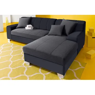 DOMO collection Eckcouch 239x152 cm schwarz