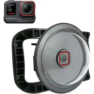 SHOOT Unterwasser Dome Port für Insta360 Ace Pro Kamera, Anti-Kratz-Acryl-Material, gut durchdachtes Verschluss-System, wasserdicht bis zu 30M/98.4FT