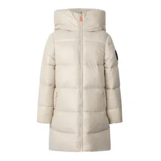 Save The Duck für Frauen/Mädchen. J45510G-LOVE21 Millie beige Mantel (16años= 166cm), Lässig, Nachhaltig, Recyceltes Nylon, Kinderbekleidung