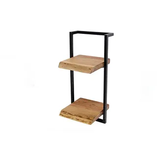 Kawola Wandregal Ergea Holz Akazie , Naturfarben , Rechteckig , 30x65x25 cm , Wohnzimmer, Regale, Wandregale