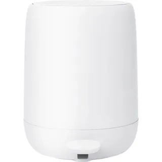 Blomus Treteimer Sono, Abfalleimer, Bad Mülleimer, Keramik, White, 5 L, 66284 - Weiß