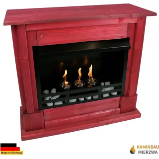 Ethanol und Gelkamin Kamin Modell Rafael Premium Rot - Rot