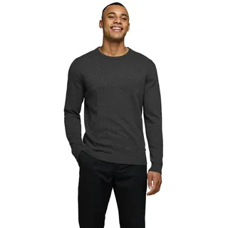 JACK & JONES Essential Basic Knitted Pullover Dark Grey Melange L