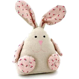 Türstopper Osterhase Deko Hase Ostern Tilda Landhaus Rosen Osterdeko Typ740 - Rosa, Hellblau