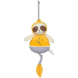 GIPSY Toys – Faultier – Musikbox – Plüschtier – Serie "Bamboo" – 32 cm S/Karte – Gelb und Braun – 1. Alter