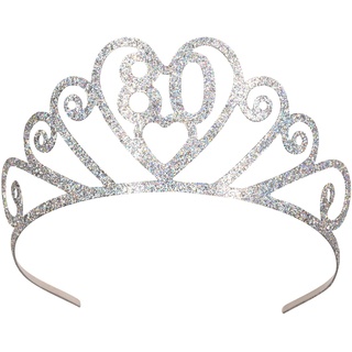 Beistle 60633-80 Glitzerndes Metall 80" Tiara, Silber