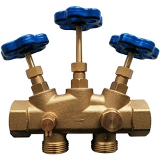 CaSi-Systems | Montageblock 1" Zoll Anschluss für Wasserenthärtungsanlage, Anschlussblock für Wasserentkalkungsanlage