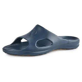 Ladeheid Damen leichte Eva Badelatschen Gartenschuhe Badepantolette Badeschuhe KL039D (Dunkelblau, 40 EU) - Blau
