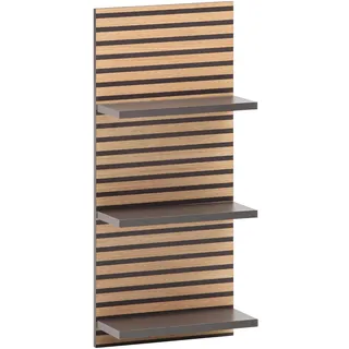 Schildmeyer Katta 158592, anthrazit/Akustikpaneel Optik, 30,3 x 17,5 x 70,2 cm