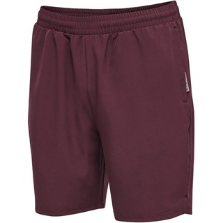 hummel Herren Hmlmove Grid Woven Shorts Grape Wine, S