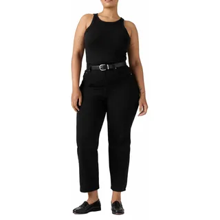 Levi's Damen. Ribcage Straight Ankle Jeans,Black Heart,27W / 31L