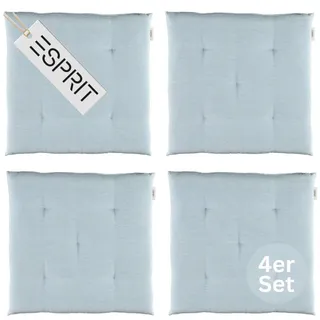 Esprit Needlestripe Sitzkissen 40 x 40 cm Hellblau