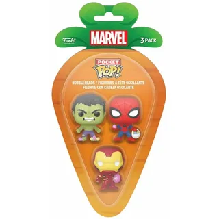Marvel - Spider.Man, Iron Man & Hulk Carrot Funko Pocket POP!