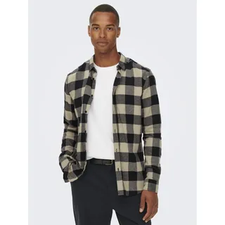 Only & Sons Freizeithemd kariert Blau M