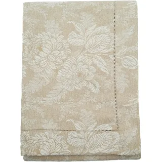 Bassetti Jaquard Tischdecke Oristano 41 aus 100% Baumwolle in der Farbe Beige, Maße: 140cm x 170cm, 9324533