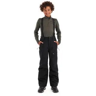 KILLTEC Jungen Skihose mit abzippbarem Latz und Kantenschutz Boys Skihose 242, schwarz, 176, 43401-000
