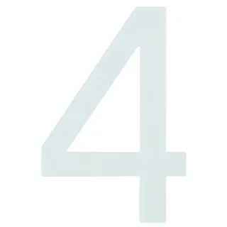 Alpertec 32270540 Hausnummer 4" mit Nacht-Orientierungslicht