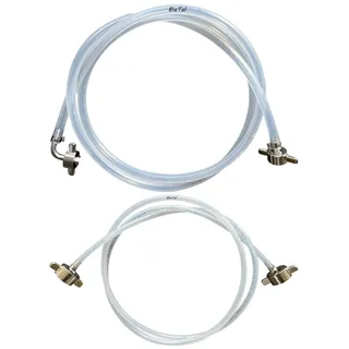 BieTal BieTal® Zapfanlage Schlauchpaket CO2 & Bier 7mm Bierleitung Biertüllen Edelstahl