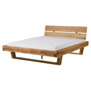 MASSIVMOEBEL24.DE Bett Eiche 200x200x87 natur geölt BREGENZ #104