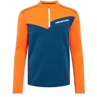 NAKAMURA Nacero Bluse Blue Petrol/Orange D L