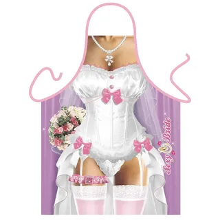 Lustige Hochzeit Schürze = Sexy Braut = Küchenschürze Geschenkschürze Kochschürze Spassschürze - Das witzige Original von ITATI