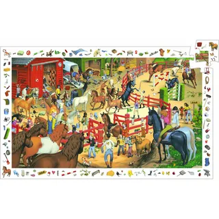 Djeco Horse Observation Puzzle – Innovatives Spielzeug für kleine Entdecker